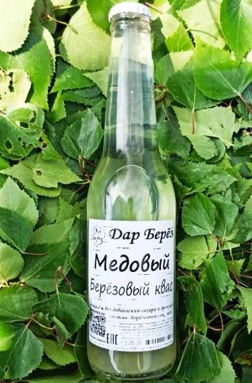 Березовый квас Медовый (330 мл) Фото Березовый квас Медовый (330 мл)