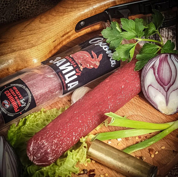 Сыровяленая колбаса из зайца Фото Сыровяленая колбаса из зайца