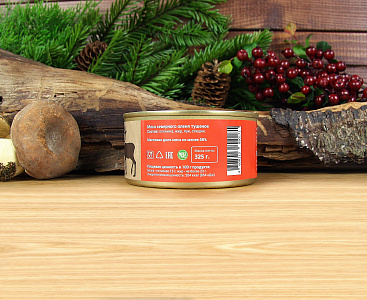 Превью Уценка. Тушеное мясо европейского оленя (мятые банки)