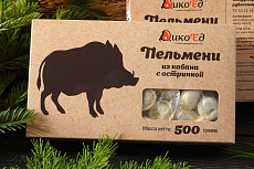 Пельмени из кабана с остринкой 500 г.