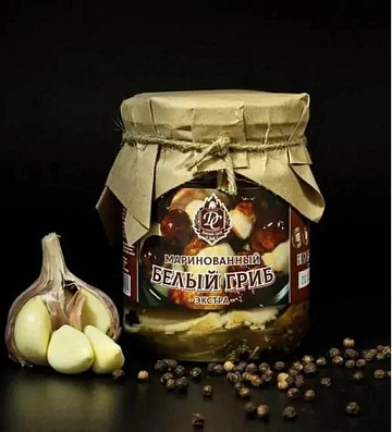 Белый гриб маринованный экстра Фото Белый гриб маринованный экстра