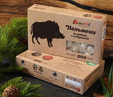 Пельмени из кабана с остринкой 5 кг.