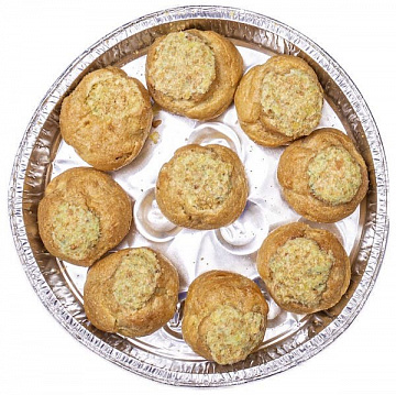 Профитроли с улиткой под чука соусом Фото Профитроли с улиткой под чука соусом