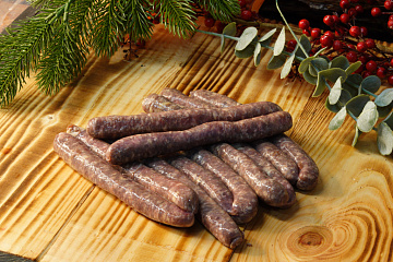 Фото Колбаски для жарки из косули (Гриль) (с жиром коня)