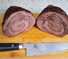 Рулет из пашины Благородного Оленя полукопченый