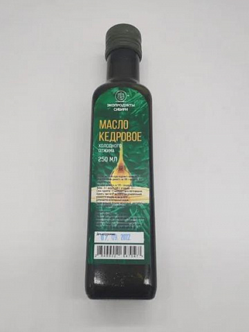 Масло кедрового ореха 250 мл Фото Масло кедрового ореха 250 мл