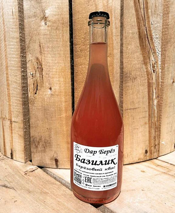 Березовый квас Базилик (750 мл) Фото Березовый квас Базилик (750 мл)