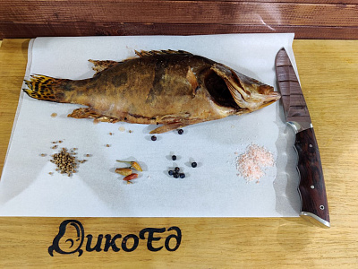 Превью Китайский окунь горячего копчения